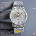 Copy Longines Master Citizen Watches Men's Gold Hands Stainless Steel Case